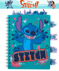 Stitch Tab Journal Spiral Notebook Set With Ballpoint Pen And Sticky Tabs And Totally Colorful Section Dividers 80 Sticky Note Tabs 8x7 Inch Blue Cover Lined Pages With Stitch Artwork Perfect Gift For Fans And Students