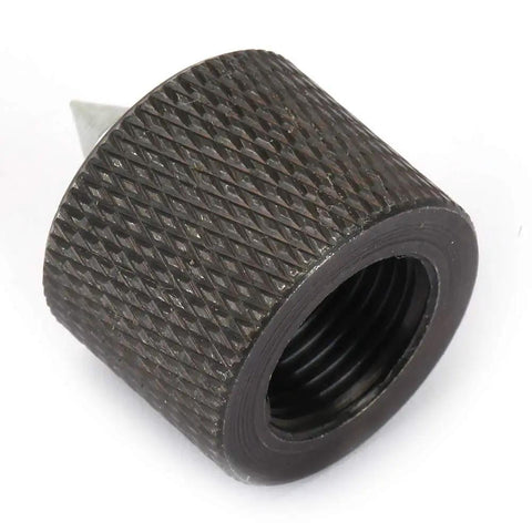 Heavy Duty 12 Mm Carbide Tipped Live Center For Mini Wood Lathe With Rock Solid Steel Rotation Cone, detailed view of threaded end.