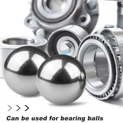 2 Pcs 2 and a Half Inch Steel Bearing Balls 63.5mm High Precision Alloy Balls For Industrial Bearings And Bike Wheel Hubs