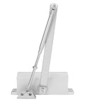 Heavy Duty Aluminum Alloy Hydraulic Door Closer Commercial Grade Self Closing System With Dual Valve Two Speed Adjustment