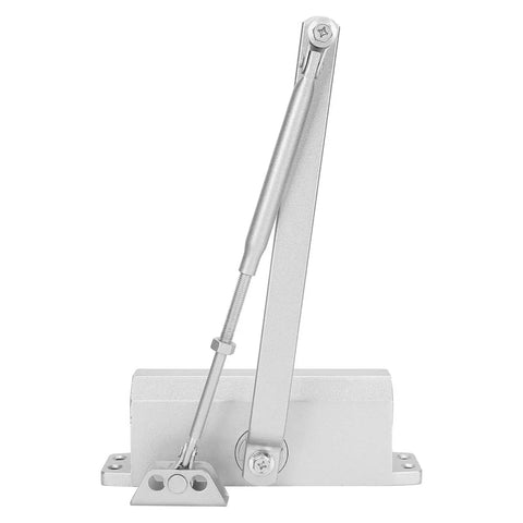 Heavy Duty Aluminum Alloy Hydraulic Door Closer Commercial Grade Self Closing System With Dual Valve Two Speed Adjustment