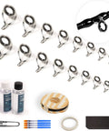 Ultimate Fishing Rod Repair Kit With All In One Supplies For Eyelet Replacement Rod Guides Epoxy Glue Wrapping Thread And Tape