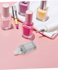 High Torque Nail Drill Handpiece Engine For Pro Grade Manicure, 7.4V High Speed Electric Nail File Replacement Part With Low Vibration And Stable Operation, Compatible With Nail Drills, silver motor on pink background
