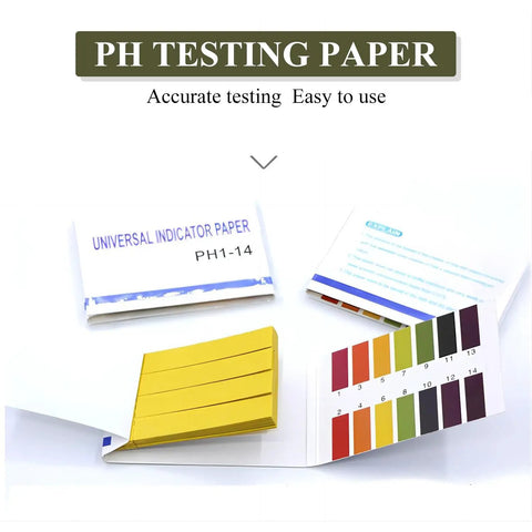 PH Test Strips 1-14 Full Range 1200 Strips For Garden Soil Testing, 15 Packs Of 80 Per Pack, Litmus Paper Indicator Color Match