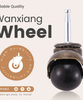 Antique Ball Caster Wheels For Furniture Smooth As Butter 1.5 Inch Diameter, durable black ball, metallic stem design.
