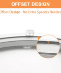 Offset design of 14 Inch Lazy Susan Hardware Aluminum Bearing Kit showing smooth rotating turntable base detail.