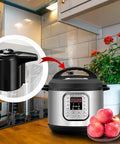 Steam Release Valve Handle Replacement For Duo And Duo Plus Pressure Cooker Models with cooker and apples