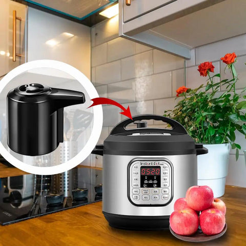 Steam Release Valve Handle Replacement For Duo And Duo Plus Pressure Cooker Models with cooker and apples