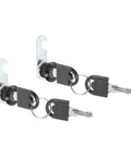 Tough As Nails Cam Lock Set With Keys For Cabinets Drawers Toolbox And Mailbox Top Shelf Zinc Alloy, black with keys.