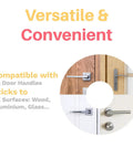 4 Pack Child Proof Door Lever Locks With 3M Adhesive No Drilling Easy Install Minimalist Door Handle Lock For Kid Safety And Pet Protection Works On All Door Levers