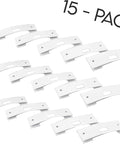 Vertical Blind Repair Clips With Curved Vane Saver For Window Blinds No Fuss Tabs Fix Replacement Slats White 15 Pack