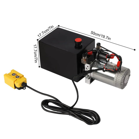 Get This Bad Boy 3KW Hydraulic Pump With A Massive Steel Tank For Your Dump Trailer, Car Lift Or Snow Plow. Compact with a remote.