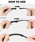 How to use 10 Pack Glasses Straps Adjustable Eyewear Holder Around Neck Lanyard For Glasses Sunglasses Reading Sports Men Women Universal Fit No Fuss Retainer Cord.