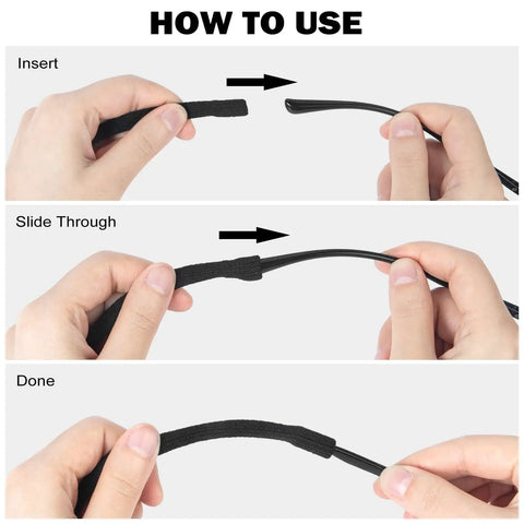 How to use 10 Pack Glasses Straps Adjustable Eyewear Holder Around Neck Lanyard For Glasses Sunglasses Reading Sports Men Women Universal Fit No Fuss Retainer Cord.