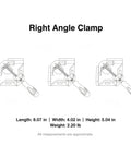 Heavy Duty 90 Degree Corner Clamp For Wood And Metal Fab, 8x4x5 in, 2.20 lb alloy for stable right angle workholding.