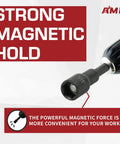 Close-up of Magnetic Nut Driver Set With Chrome Vanadium Steel Twelve Piece Kit for Impact Drills showing strong magnetic hold.