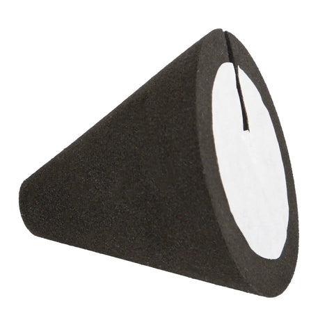 Electronic Drum Piezo Trigger Foam Cone For DIY Vibe Kit, 1.38 x 1.46 Inch Cone, Black, Pack Of 10. Black foam cone close-up.