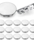 30 Pack Nickel Plated Steel Snap In Hole Plugs For 1/2 Inch And 3/4 Inch Exposed Knockout Holes No Welding Required Easy Install