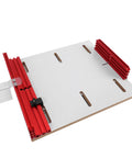 Heavy Duty Table Saw Crosscut Sled With Adjustable Aluminum Track Fence For Bullseye Alignment and Built Like A Tank Construction.