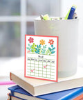Clear Calendar Date Number Stamps For Card Making And Bullet Journaling Premium Transparent Silicone Stamps featured on a planner.