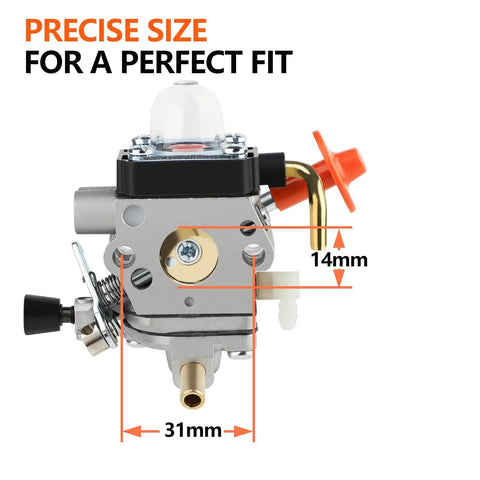 Stihl Trimmer Carburetor Kit For FS90R FS90 FS110R FS100 KM90R KM90 FS100RX FS110 KM110R HT100 HT101 C1Q S174 Carb front view