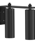 Front view of 6 Inch Adjustable Sliding Gate Rollers With Heavy Duty L Post Welded Bracket And Dual Hard Nylon Guide