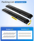Tough As Nails 48 Inch Dock Piling Bumpers 2 Pack Marine Grade with screws and washers for boat mooring protection.