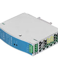 Rock Solid Rail Power Supply With Copper Transformer And Stable Voltage Adjustment For Efficient Reliable Use From AC 100 To 240V In Industrial Settings Such As Control Panels Automation And Test Benches, silver DIN rail unit
