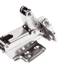 Close-up of Rotating Concealed Cabinet Hinges With Screws, 165 Degree Corner Fold Door Hardware, metal, durable construction