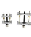 Watch Movement Holder 2 In 1 Repair Tool Durable Aluminum Alloy Pro Grade Dual Sided Fixed Base, small and large holders shown