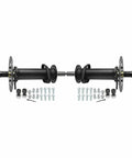 Heavy Duty 32 Inch Rear Differential Axle Kit With Six Tooth Spline Drive Shaft 25mm Four Bolt 110mm Wheel Hubs Flange