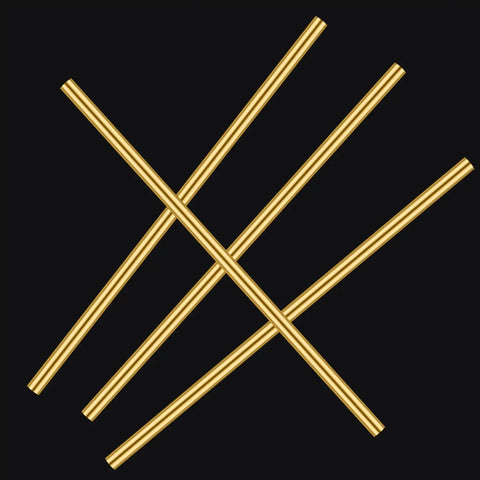 Four Pack Of Twelve Inch Brass Round Rods One Quarter Inch Diameter Lathe Bar Stock Durable Smooth Surface for DIY Projects
