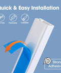 Close-up of 87 Inch Cord Hider Kit For Walls And TV Cables, Paintable Cable Raceway with Peel And Stick Adhesive