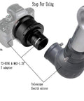 T2 Ring and M42 To 1.25 Inch Telescope T Adapter For Sony NEX Cameras fits 1.25 inch telescopes, setup demonstration