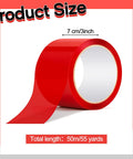 Built Tough Red Construction Seaming Tape Three Inches Wide By Fifty Five Yards Heavy Duty Sheathing Sealant roll with 55 yard length.