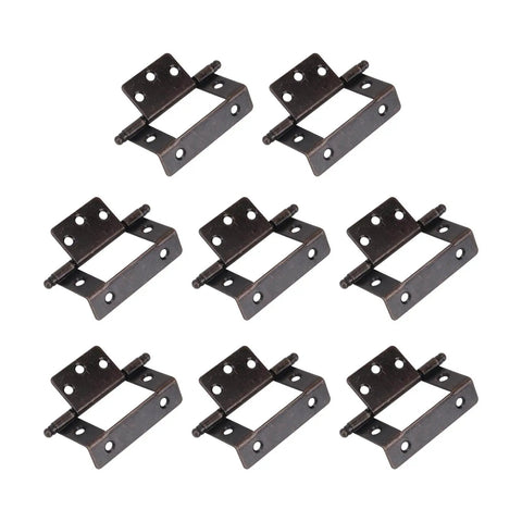 Antique Style Cabinet Drawer Door Butt Hinge Durable Metal Hardware For Cupboard Wooden Box And Furniture Easy Install With Quiet Open