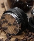 53mm Adjustable Coffee Distributor And Tamper For 54mm Breville Portafilter Baskets Dual Head Leveler with coffee beans