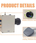 Close-up of Rod Dryer For Rod Building And Epoxy Drying Wrapping And Winding, DIY Fishing Rod Tool Kit pedal and switch details