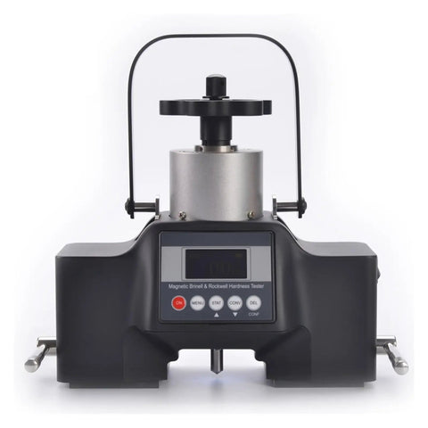 Portable Digital Hardness Tester With Magnetic Brinell Durometer Meter checks steel tubes, waterproof design with digital display.