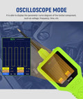 Ultimate Vehicle Electrical Tester With 2.4 Inch TFT Display showing oscilliscope mode in car engine bay