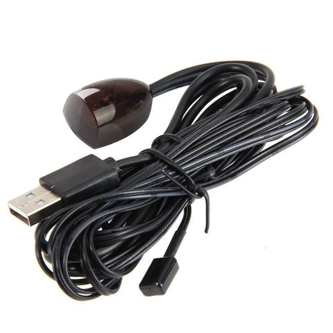 IR Repeater Transmitter Kit With USB Power extends remote range infrared blaster emitter and receiver for cable boxes and amplifiers
