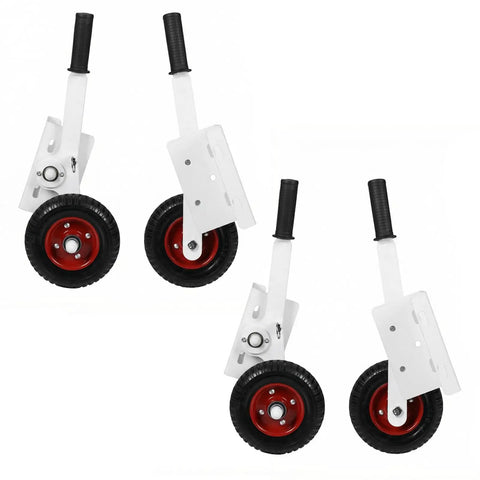 Smooth Rolling No Sweat Soccer Goal Dolly With High Lift Puncture Proof Tires For Easy Field Moves And Zero Fuss Relocation Of Heavy Duty Goals Up To 1300 Pounds showing red and black puncture-proof wheels.