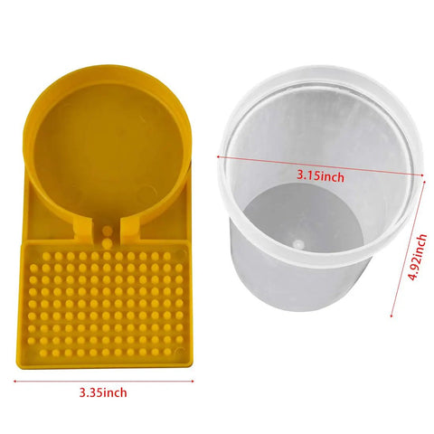 Bee Water Dispenser For Beehives Durable Plastic Drinking Nest Feeder Entrance with measurements
