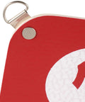 Close-up of a mounting hook and smooth edge on the Sturdy Indoor Hanging Fencing Practice Target With Dope Double Sided Rubber Surface