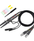 Must Have Upgraded Oscilloscope Clip Probe Gear Kit, 20MHz, Fully Insulated BNC End Probes, 1X 10X, Accessories Included