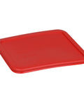 3-Cup Red Food Storage Replacement Lids Go-To Set - BPA-Free Plastic lid on white background, part of durable 4-pack