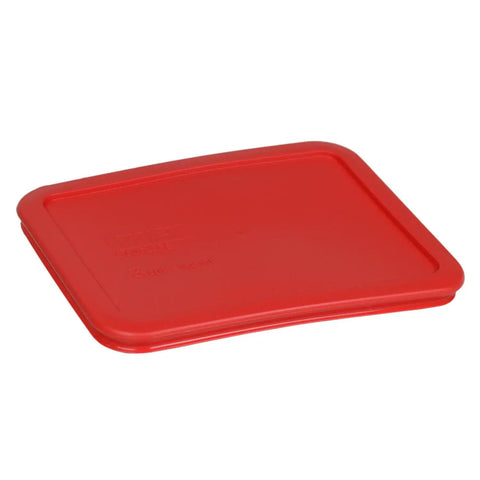 3-Cup Red Food Storage Replacement Lids Go-To Set - BPA-Free Plastic lid on white background, part of durable 4-pack