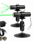 Two-pack Three Head Green Laser Level Kit with rechargeable battery, 520nm cross and linear lasers, charger, and adapter, for construction use