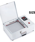 Mxmoonfree 2000W bearing induction heater; white metal housing with hinged lid, digital control panel, 12-inch chamber