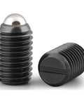 Built Tough Stainless Steel Spring Ball Plunger Grub Screws M3 M4 M5 Hex Socket Set Screw Assortment showing heavy duty black screws.